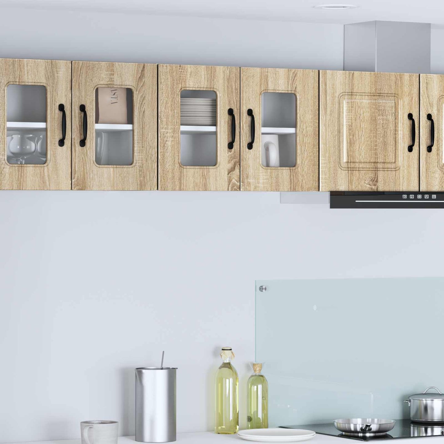 vidaXL Dishwasher Panel Kalmar 2 pcs Sonoma Oak 60 x 31 x 40 cm