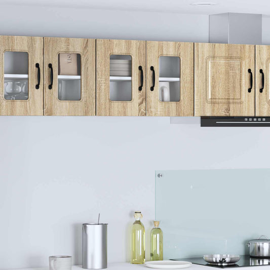 vidaXL Dishwasher Panel Kalmar 2 pcs Sonoma Oak Engineered Wood