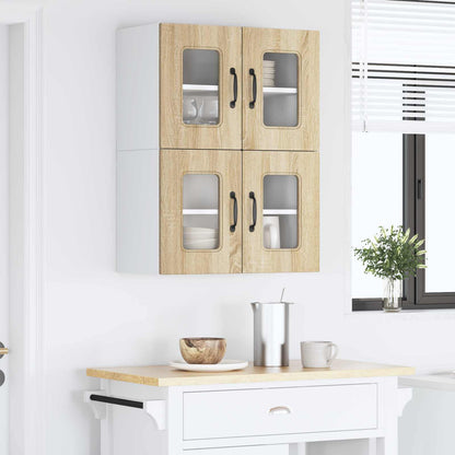 vidaXL Dishwasher Panel Kalmar 2 pcs Sonoma Oak 60 x 31 x 40 cm