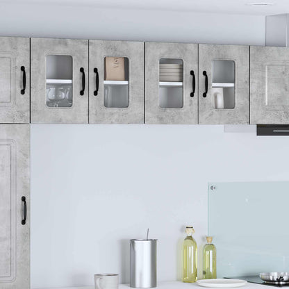 vidaXL Dishwasher Panel Kalmar 2 pcs Concrete Grey 60 x 31 x 40 cm