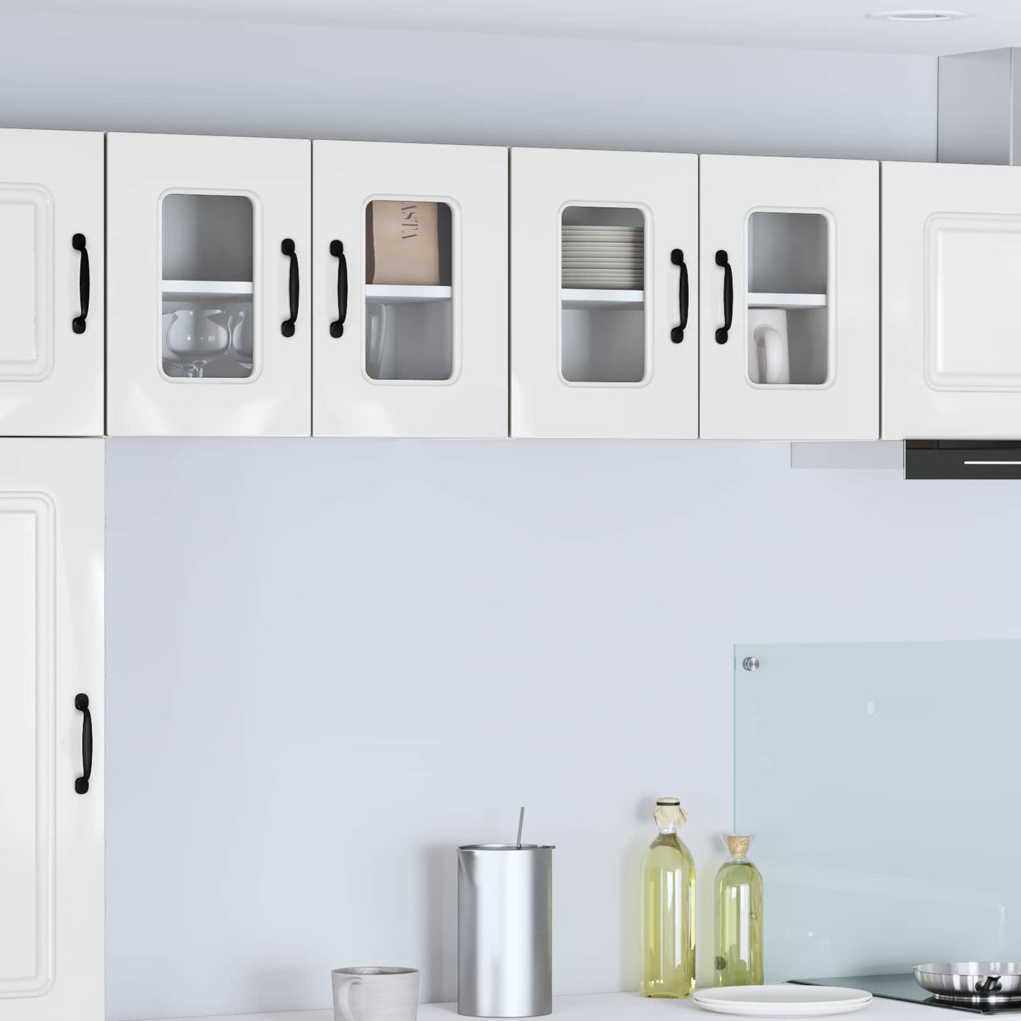 vidaXL Dishwasher Panel Kalmar High Gloss White 60 x 31 x 40 cm