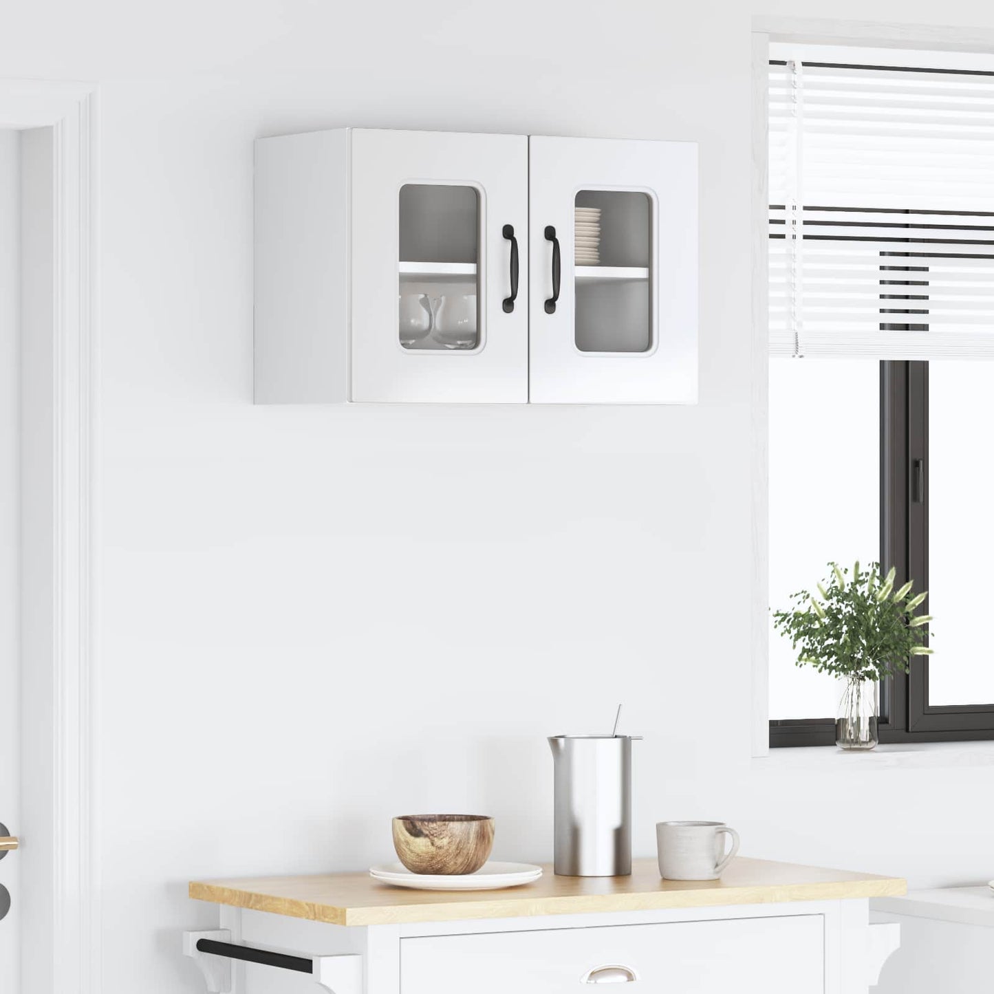 vidaXL Dishwasher Panel Kalmar High Gloss White 60 x 31 x 40 cm