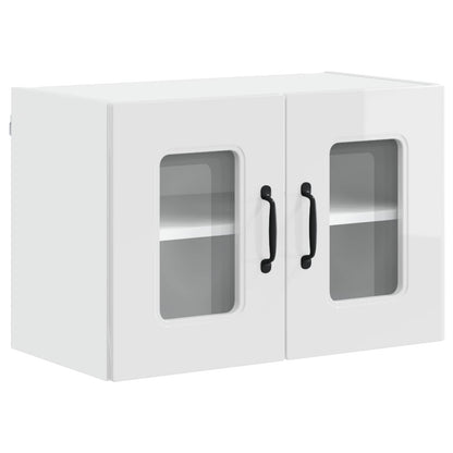 vidaXL Dishwasher Panel Kalmar 2 pcs High Gloss White 60 x 31 x 40 cm