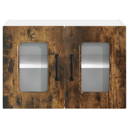 vidaXL Dishwasher Panel Kalmar 2 pcs Smoked Oak 60 x 31 x 40 cm