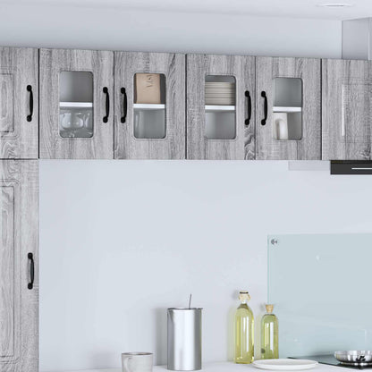 vidaXL Dishwasher Panel Kalmar 2 pcs Grey Sonoma 60 x 31 x 40 cm