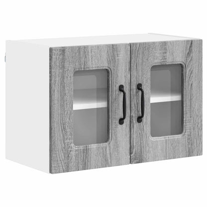 vidaXL Dishwasher Panel Kalmar 2 pcs Grey Sonoma 60 x 31 x 40 cm