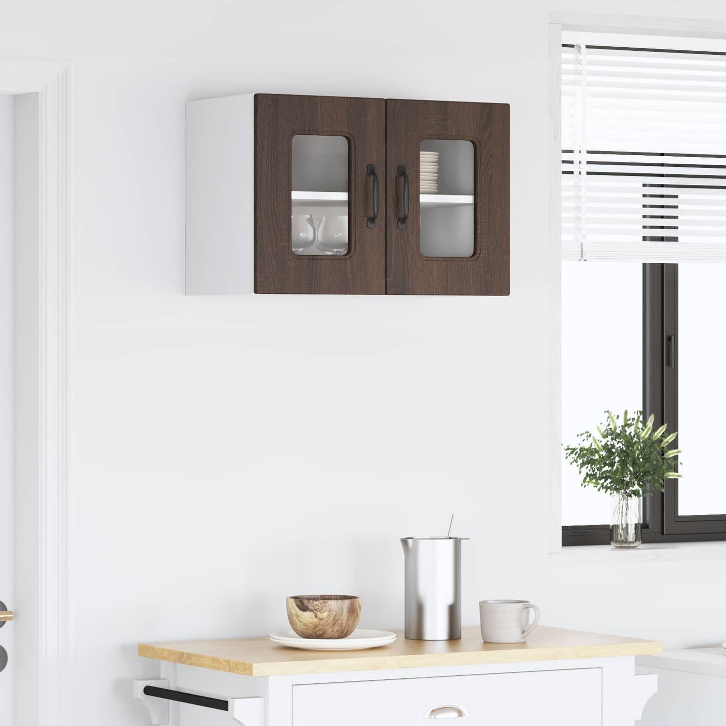 vidaXL Dishwasher Panel Kalmar Brown Oak 60 x 31 x 40 cm