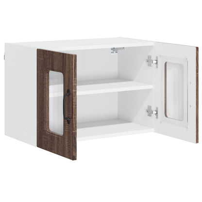 vidaXL Dishwasher Panel Kalmar 2 pcs Brown Oak 60 x 31 x 40 cm