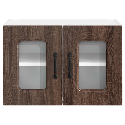 vidaXL Dishwasher Panel Kalmar 2 pcs Brown Oak 60 x 31 x 40 cm