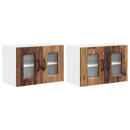 vidaXL Dishwasher Panel Kalmar 2 pcs Old Wood 60 x 31 x 40 cm