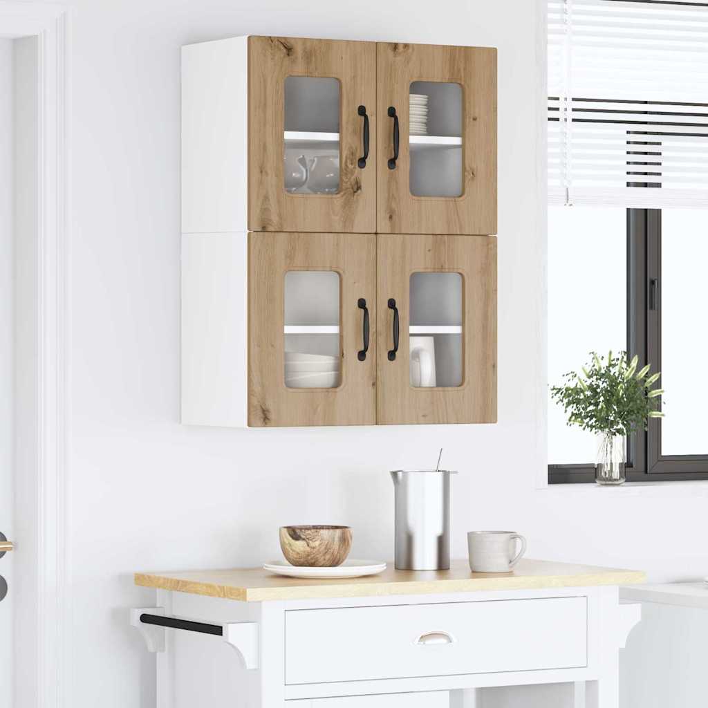 vidaXL Kitchen Wall Cabinet with Shelf Artisan Oak 60 x 31 x 40 cm