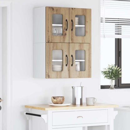 vidaXL Dishwasher Panel Kalmar 2 pcs Artisan Oak Engineered Wood