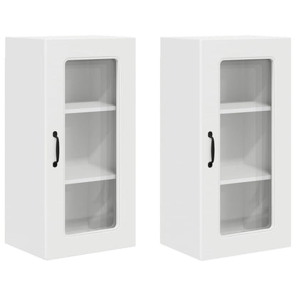 vidaXL Dishwasher Panel Kalmar 2 pcs White 40 x 31 x 80 cm