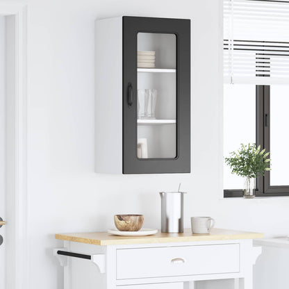 vidaXL Dishwasher Panel Kalmar Black 40 x 31 x 80 cm Engineered Wood