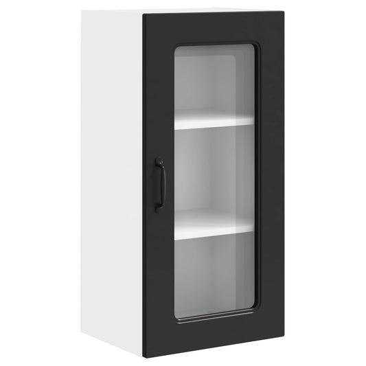 vidaXL Dishwasher Panel Kalmar Black 40 x 31 x 80 cm Engineered Wood