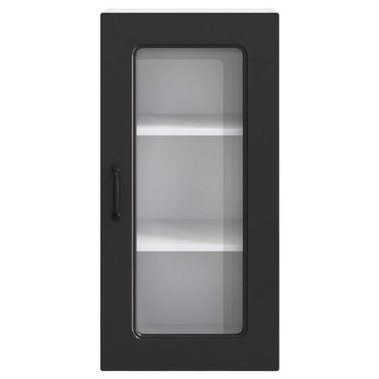 vidaXL Dishwasher Panel Kalmar 2 pcs Black 40 x 31 x 80 cm