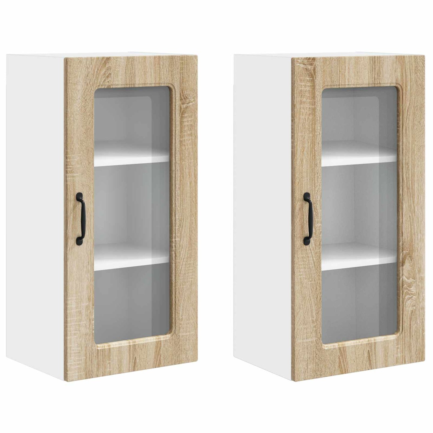 vidaXL Dishwasher Panel Kalmar 2 pcs Sonoma Oak 40 x 31 x 80 cm