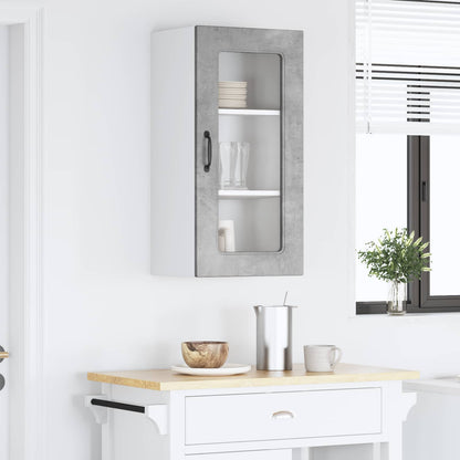 vidaXL Dishwasher Panel Kalmar Concrete Grey 40 x 31 x 80 cm