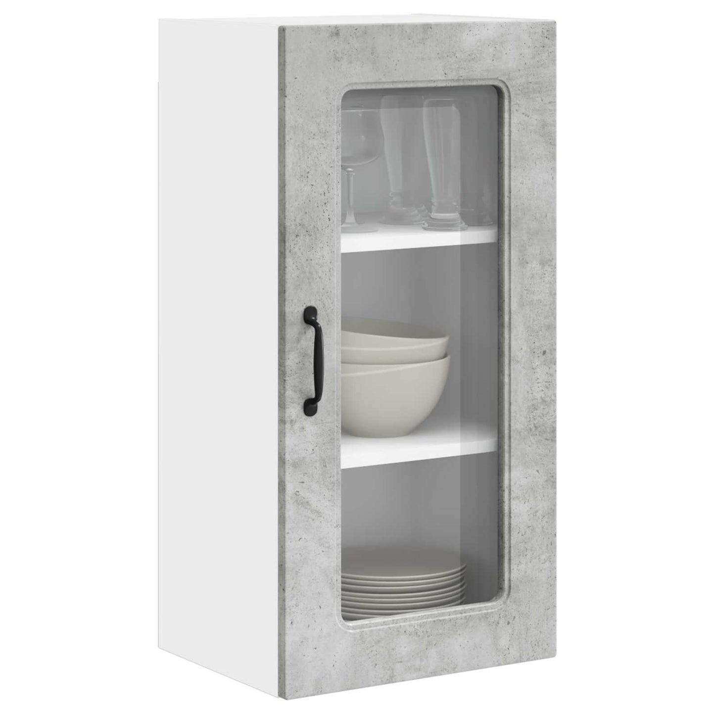 vidaXL Dishwasher Panel Kalmar Concrete Grey 40 x 31 x 80 cm