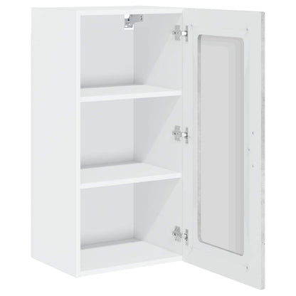 vidaXL Dishwasher Panel Kalmar 2 pcs Concrete Grey 40 x 31 x 80 cm