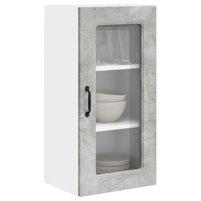 vidaXL Dishwasher Panel Kalmar 2 pcs Concrete Grey 40 x 31 x 80 cm