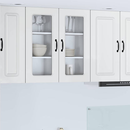 vidaXL Dishwasher Panel Kalmar High Gloss White 40 x 31 x 80 cm