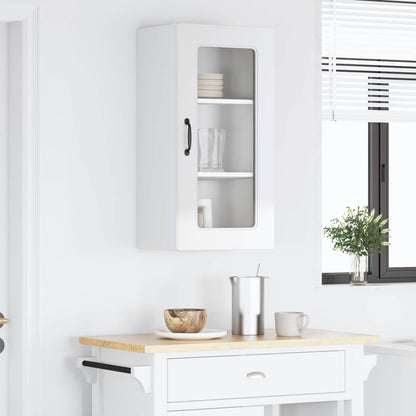 vidaXL Dishwasher Panel Kalmar High Gloss White 40 x 31 x 80 cm