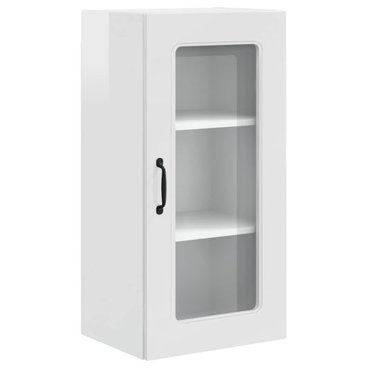 vidaXL Dishwasher Panel Kalmar High Gloss White 40 x 31 x 80 cm