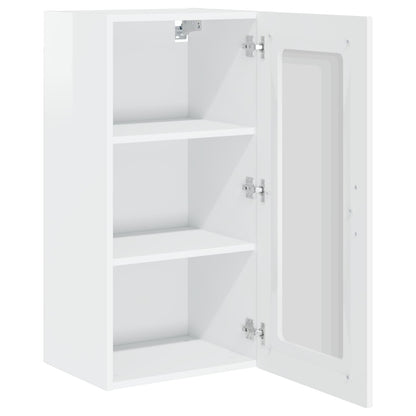 vidaXL Dishwasher Panel Kalmar High Gloss White 40 x 31 x 80 cm