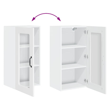 vidaXL Dishwasher Panel Kalmar High Gloss White 40 x 31 x 80 cm