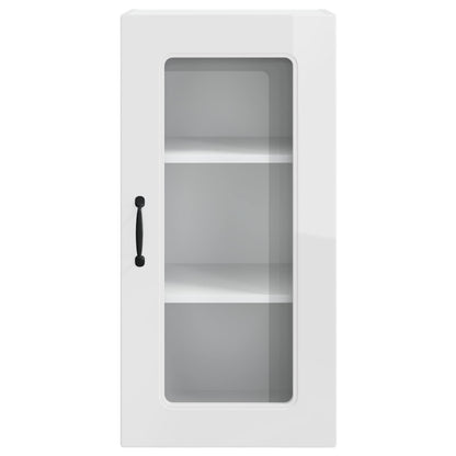 vidaXL Dishwasher Panel Kalmar 2 pcs High Gloss White 40 x 31 x 80 cm