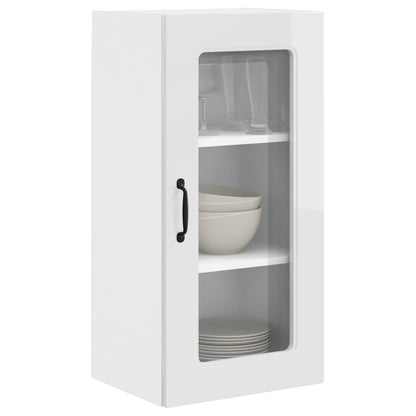vidaXL Dishwasher Panel Kalmar 2 pcs High Gloss White 40 x 31 x 80 cm