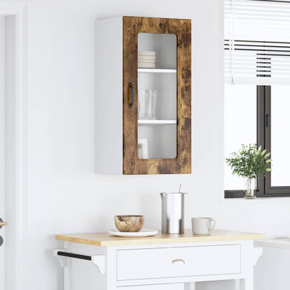 vidaXL Dishwasher Panel Kalmar Smoked Oak 40 x 31 x 80 cm