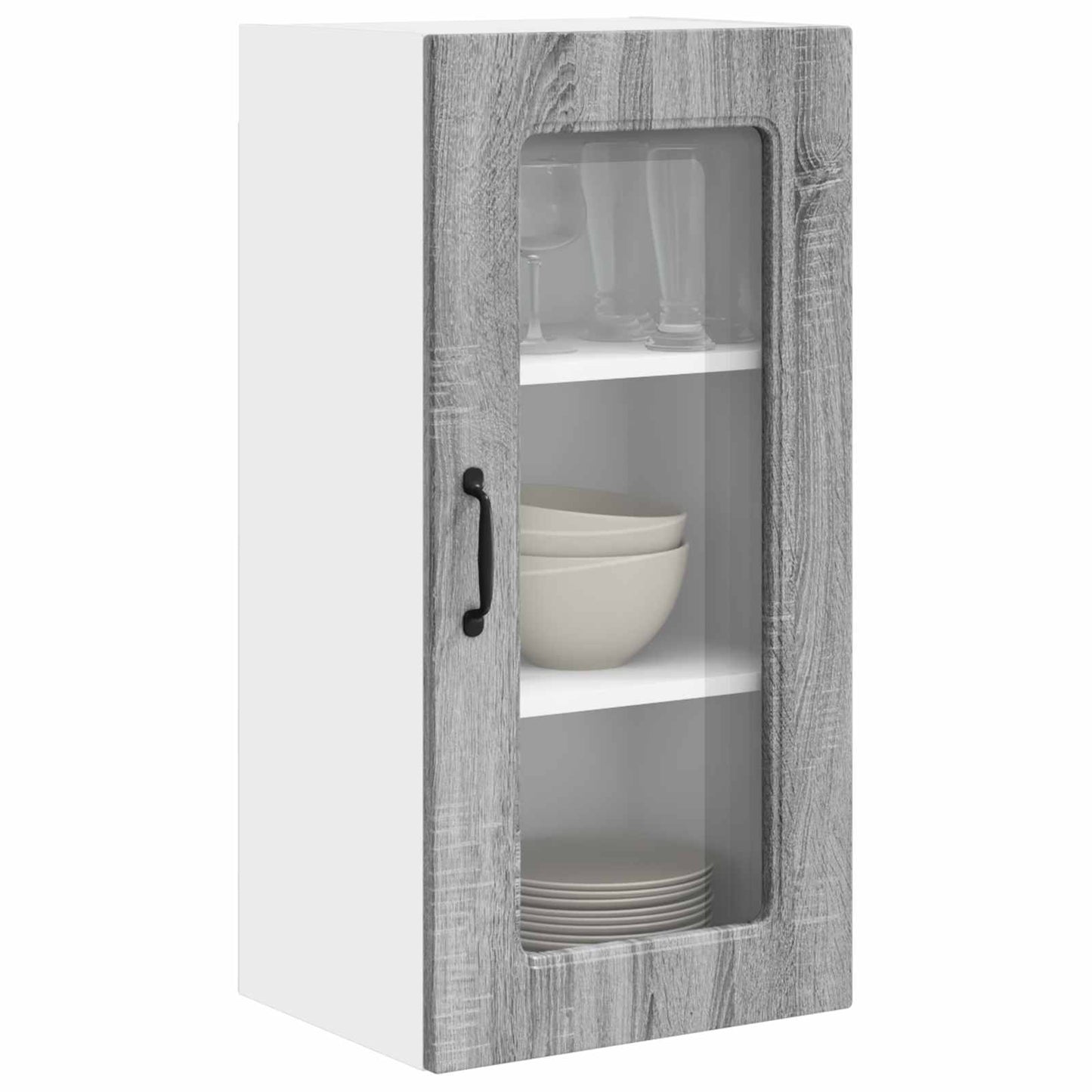 vidaXL Dishwasher Panel Kalmar 2 pcs Grey Sonoma 40 x 31 x 80 cm