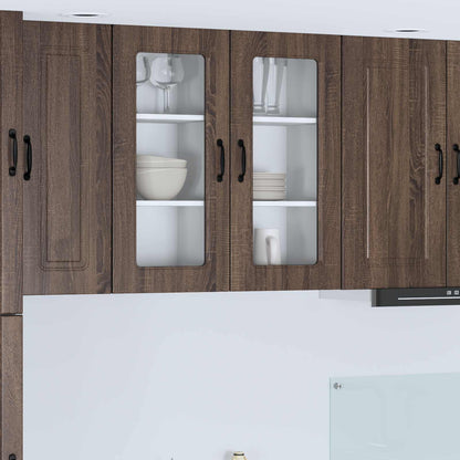 vidaXL Dishwasher Panel Kalmar Brown Oak 40 x 31 x 80 cm