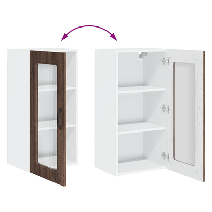 vidaXL Dishwasher Panel Kalmar Brown Oak 40 x 31 x 80 cm