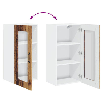 vidaXL Dishwasher Panel with Storage Kalmar Old Wood 40 x 31 x 80 cm