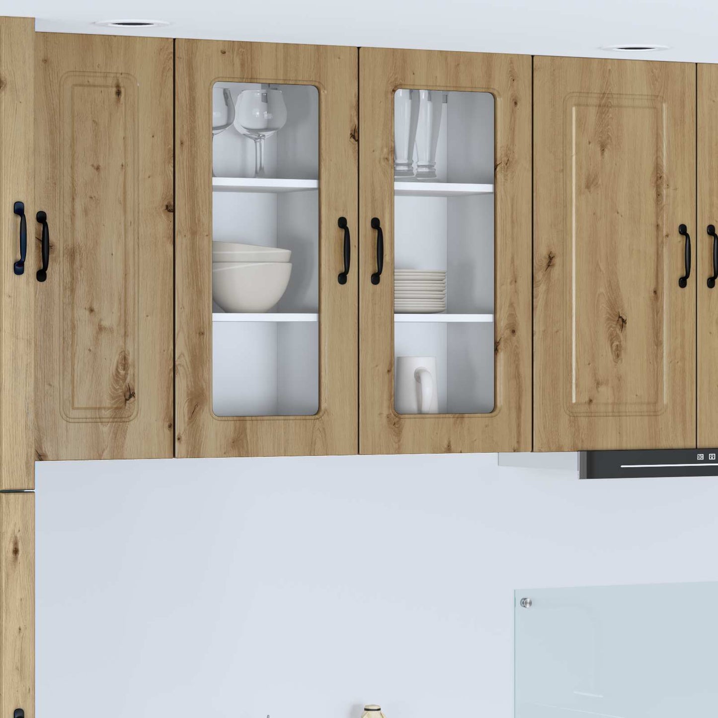 vidaXL Dishwasher Panel Kalmar Artisan Oak 40 x 31 x 80 cm