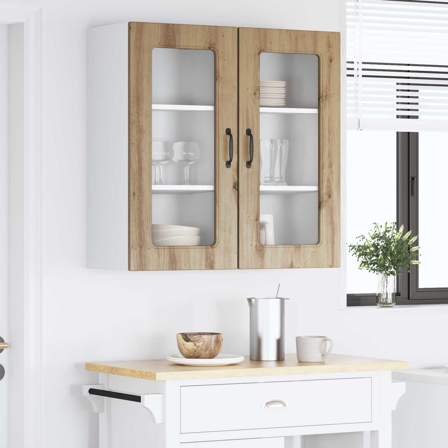 vidaXL Dishwasher Panel Kalmar 2 pcs Artisan Oak Engineered Wood