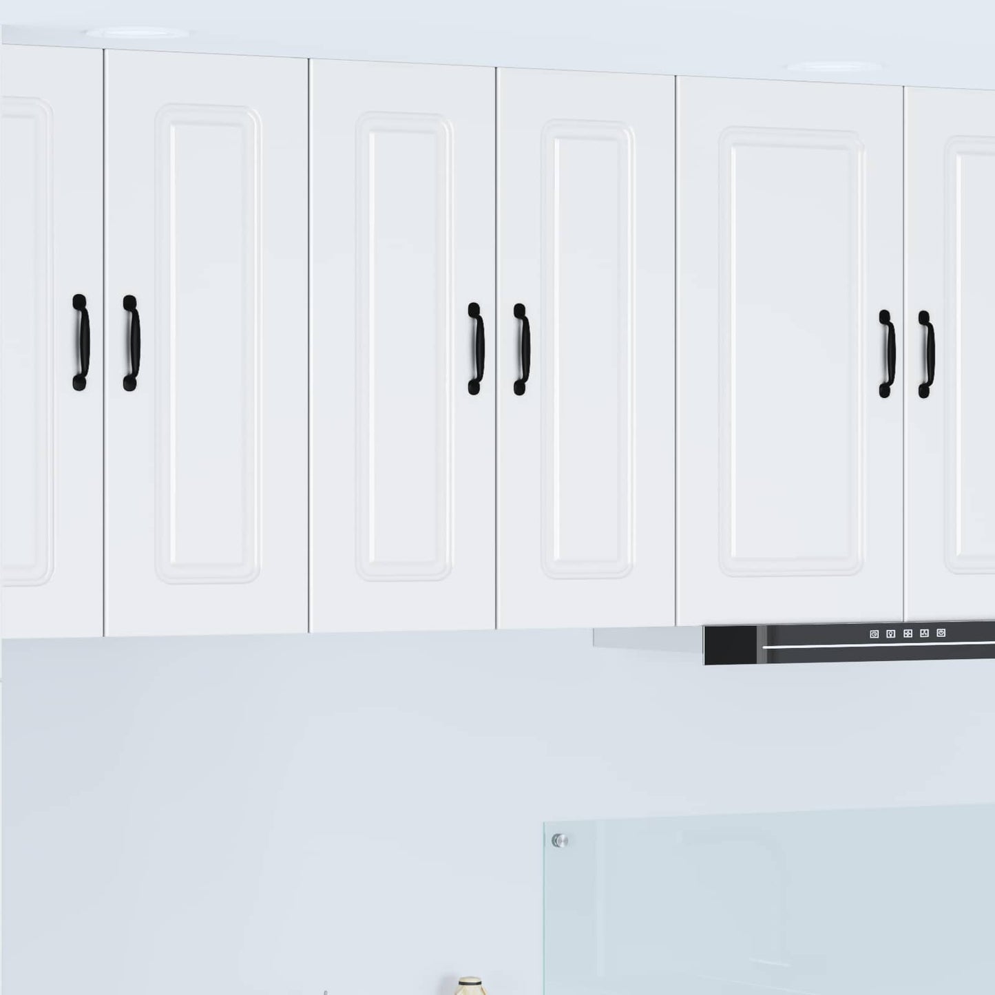 vidaXL Dishwasher Panel Kalmar 2 pcs White 30 x 31 x 80 cm
