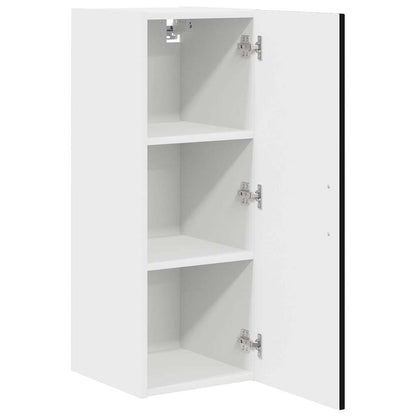 vidaXL Dishwasher Panel Kalmar Black 30 x 31 x 80 cm Engineered Wood