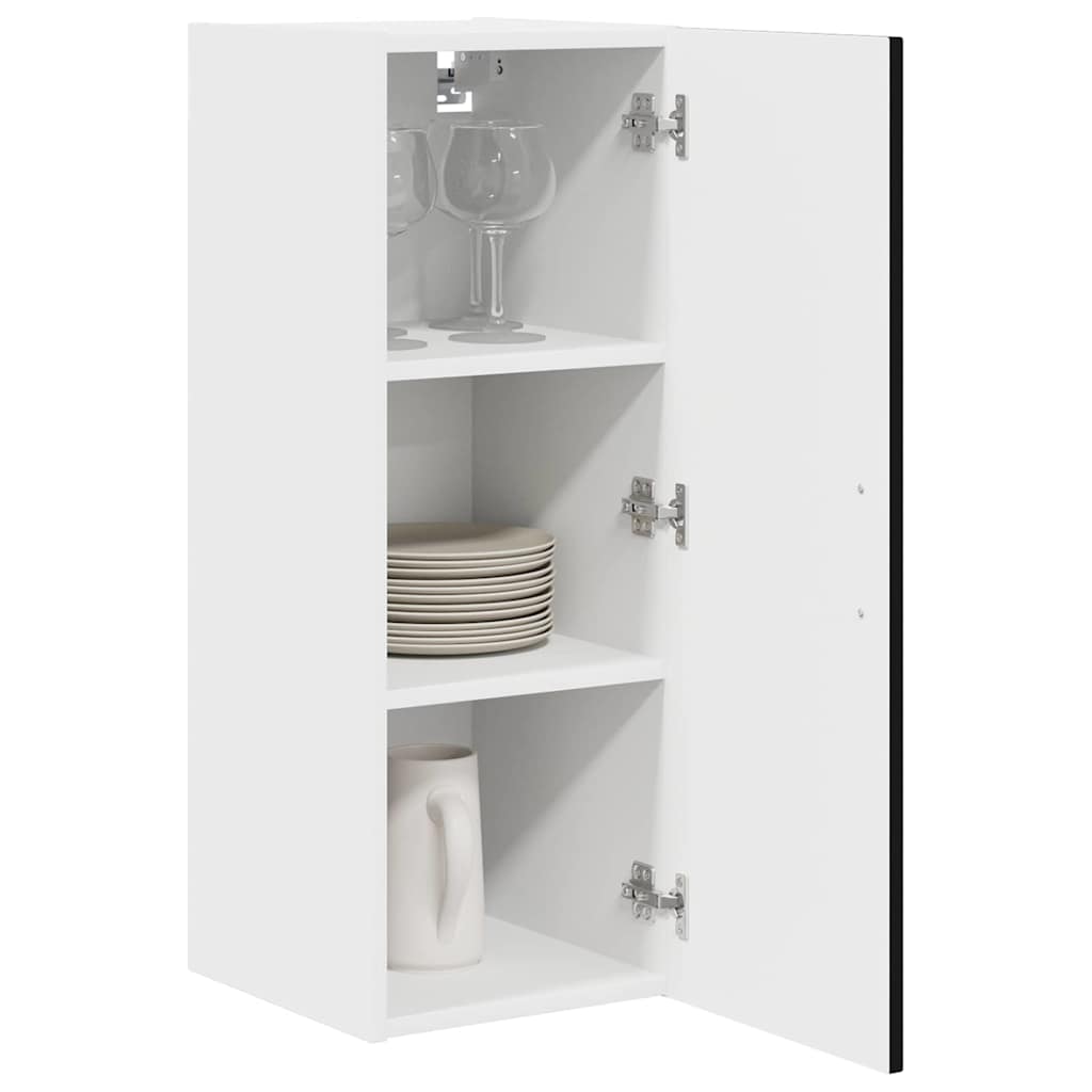 vidaXL Dishwasher Panel Kalmar 2 pcs Black 30 x 31 x 80 cm