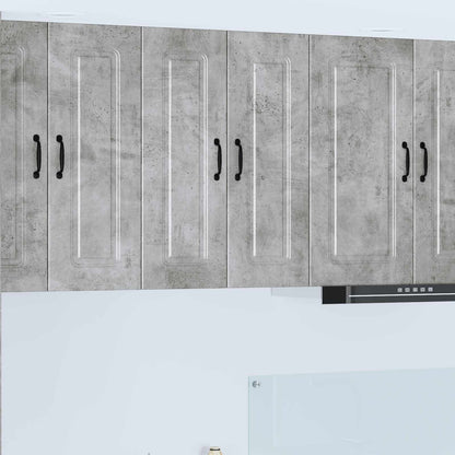 vidaXL Dishwasher Panel Kalmar Concrete Grey 30 x 31 x 80 cm