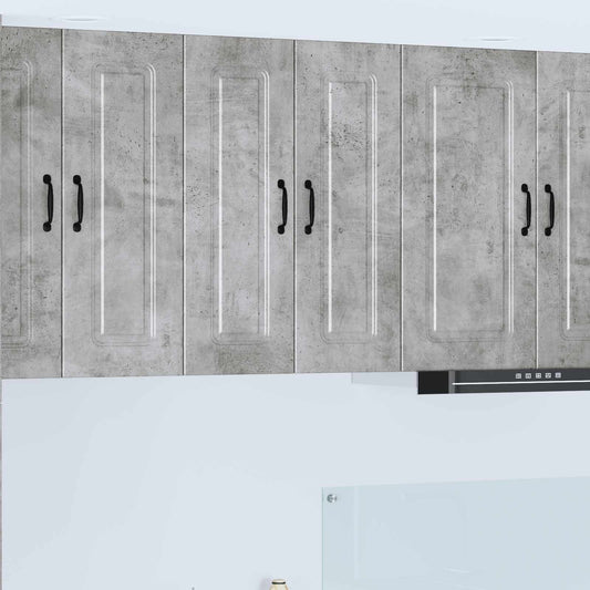 vidaXL Dishwasher Panel Kalmar Concrete Grey 30 x 31 x 80 cm