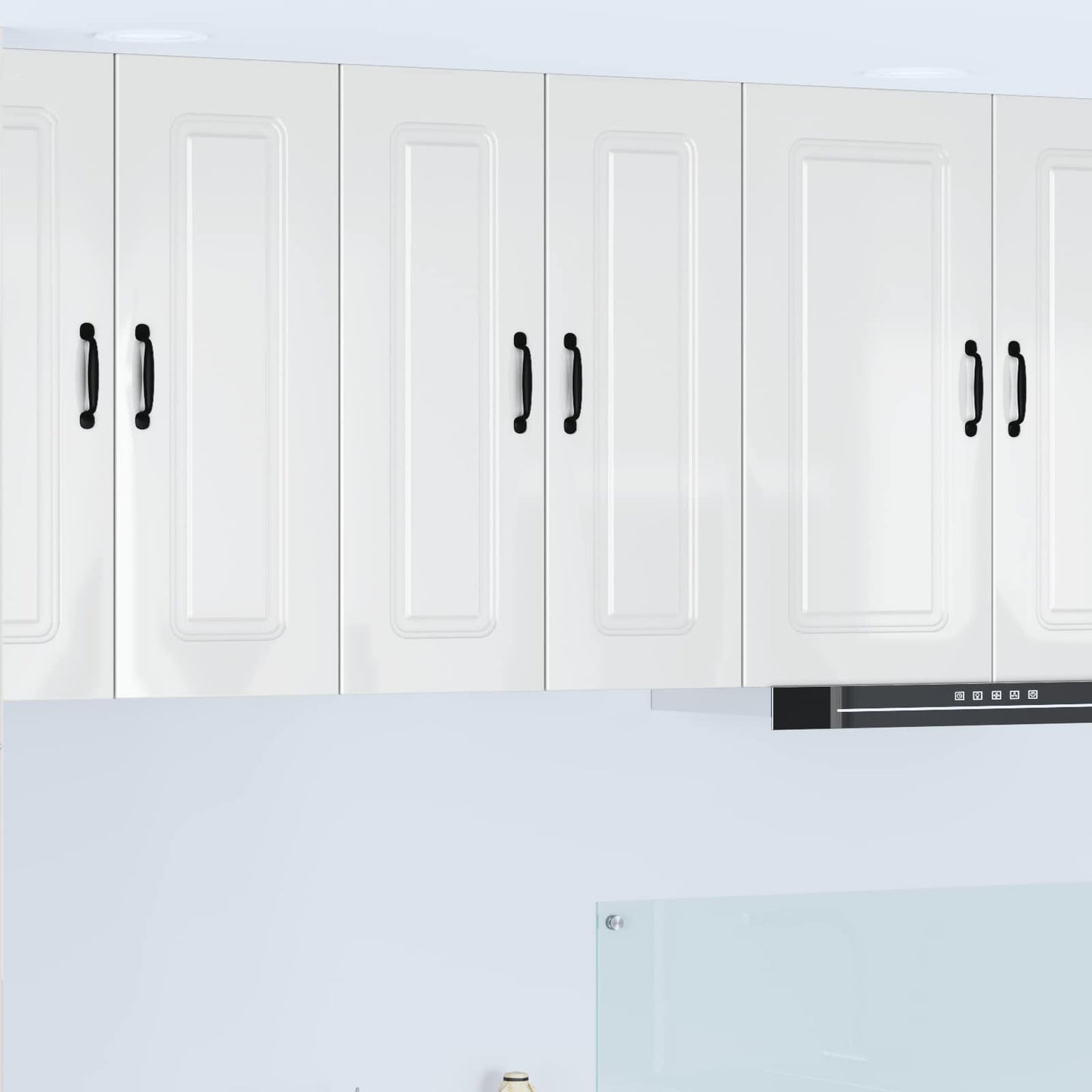 vidaXL Dishwasher Panel Kalmar High Gloss White 30 x 31 x 80 cm