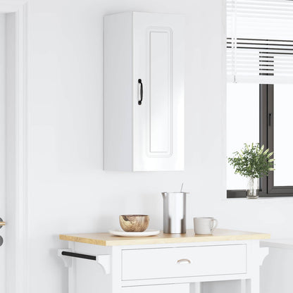 vidaXL Dishwasher Panel Kalmar High Gloss White 30 x 31 x 80 cm