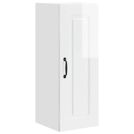 vidaXL Dishwasher Panel Kalmar High Gloss White 30 x 31 x 80 cm