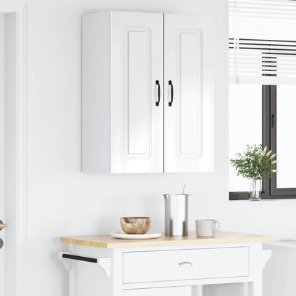 vidaXL Dishwasher Panel Kalmar 2 pcs High Gloss White 30 x 31 x 80 cm