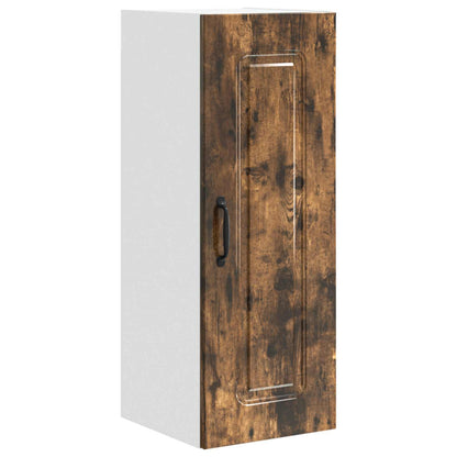 vidaXL Dishwasher Panel Kalmar 2 pcs Smoked Oak 30 x 31 x 80 cm