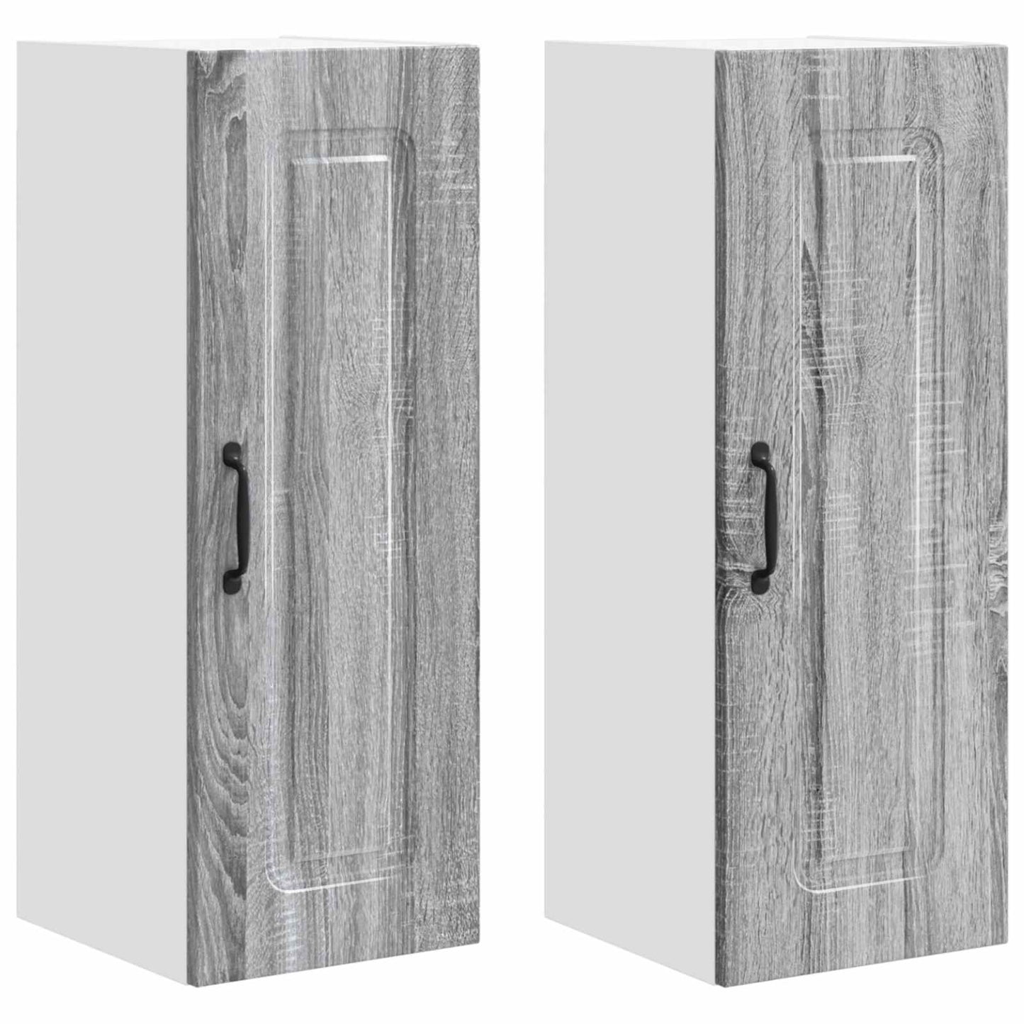 vidaXL Dishwasher Panel Kalmar 2 pcs Grey Sonoma 30 x 31 x 80 cm
